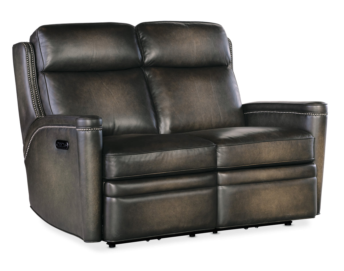 a brown leather couch with white background