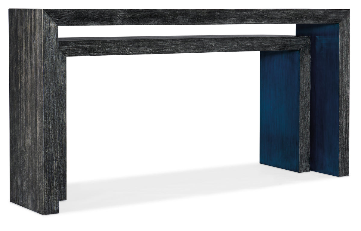 a black and blue table