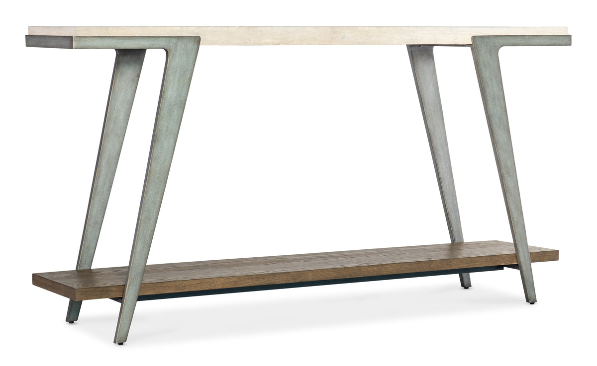 a table with legs and a shelf