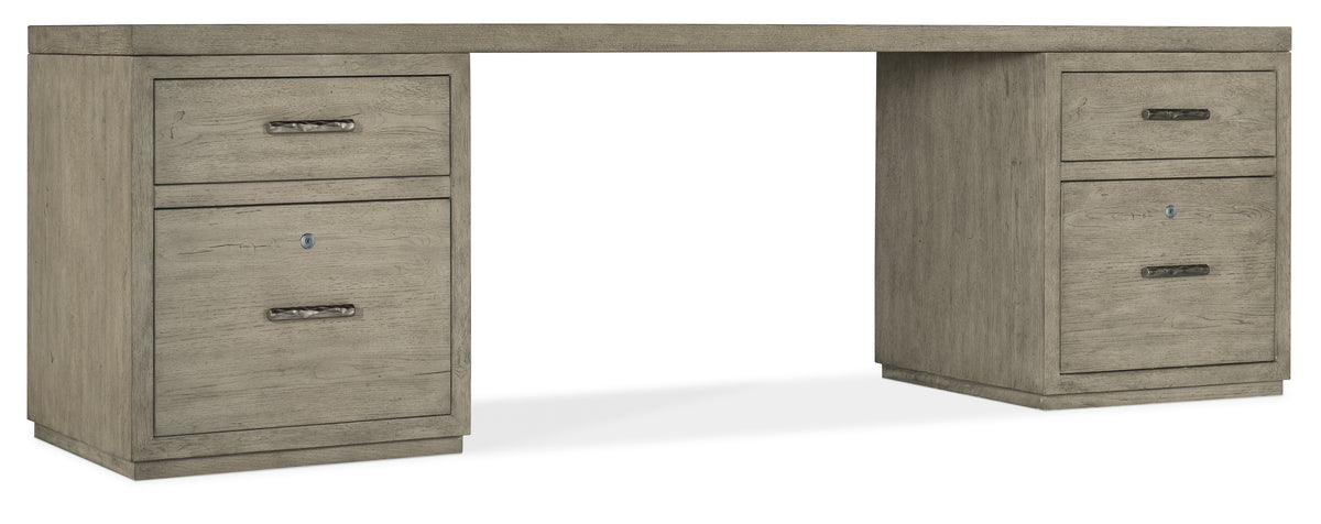 a desk with drawers on top