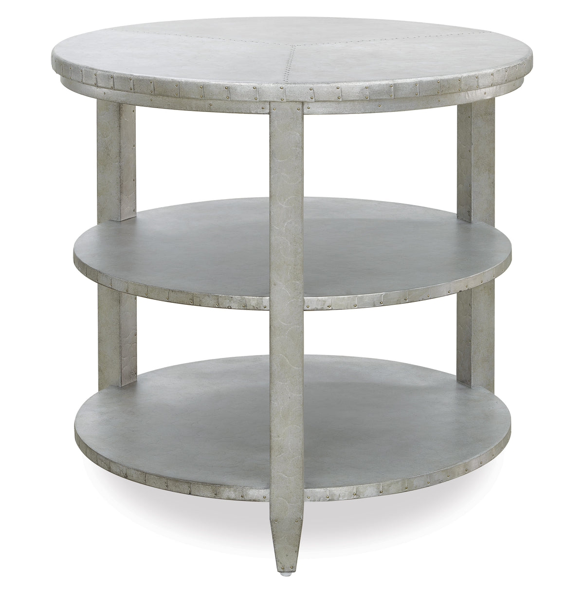 a round table with three shelves