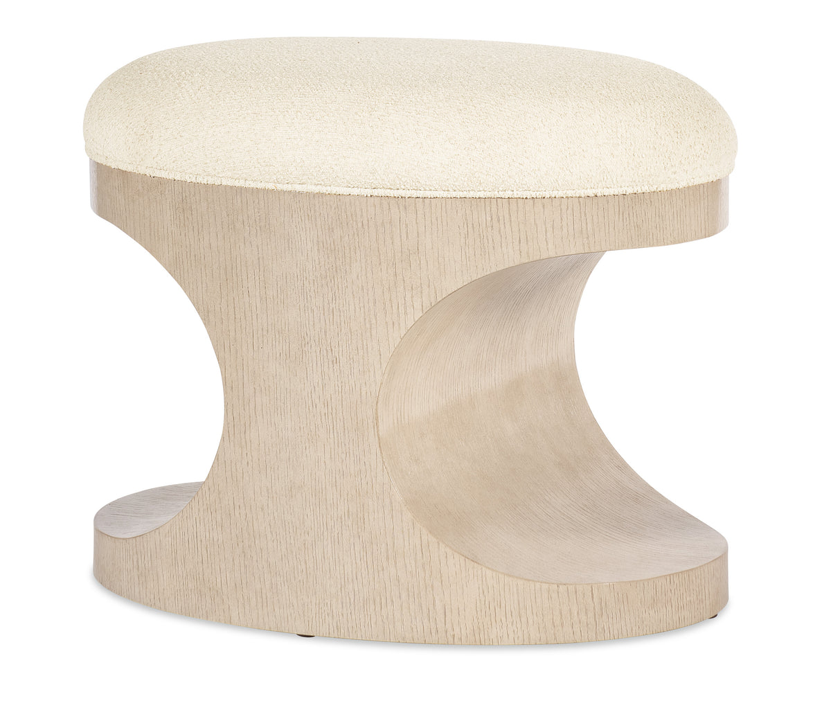 a white round table with a white surface