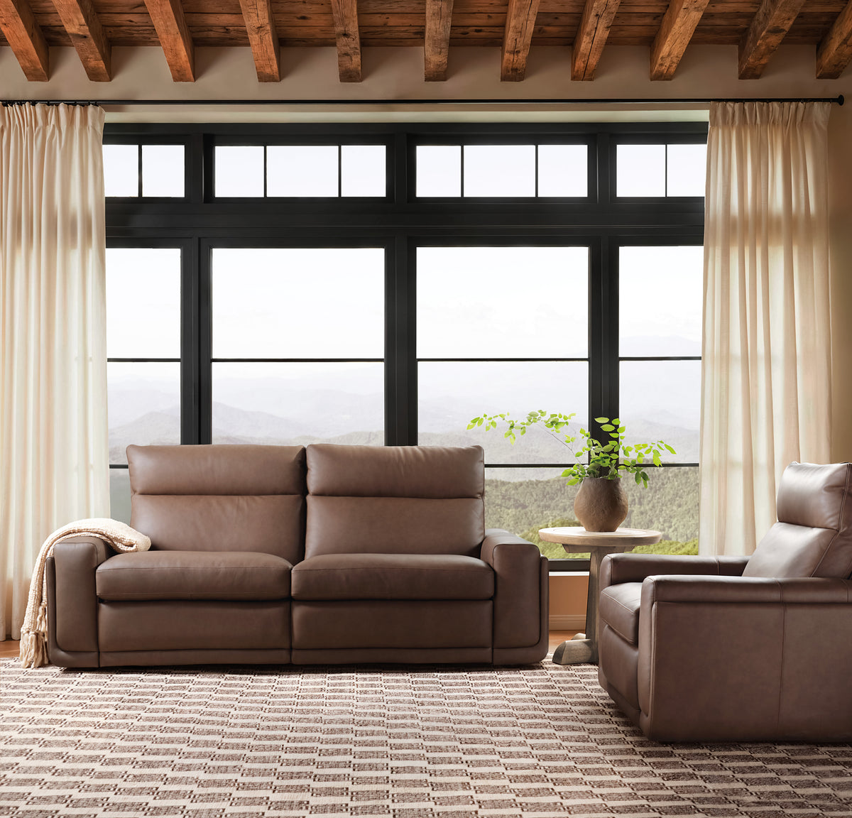 Simone Zero Gravity Power Sofa with Power Headrest and Bluetooth Speaker - Hooker Furniture (HRF-3256)