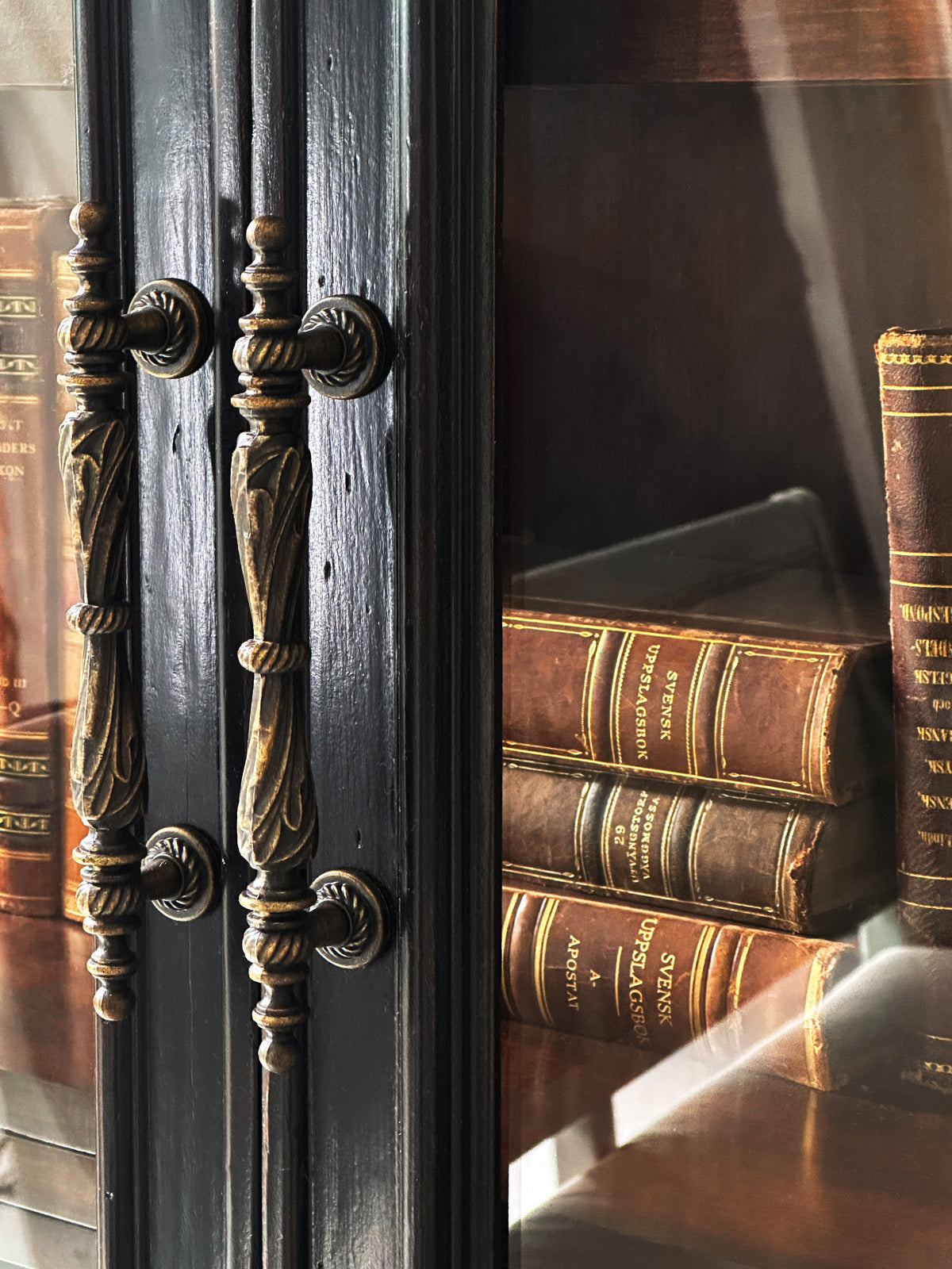 a close up of a cabinet