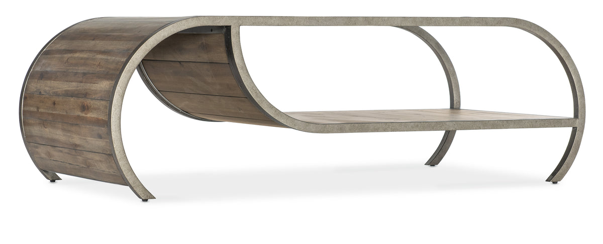 a table with a curved top