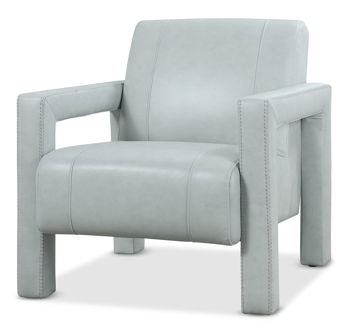 a white chair with armrests