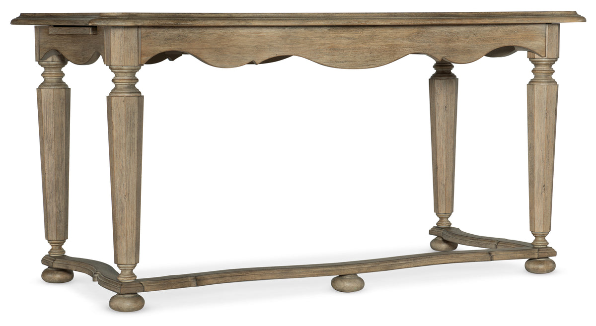 a wooden table with legs