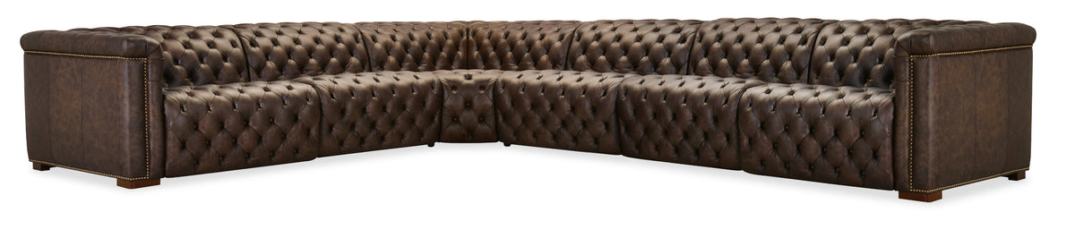 a brown leather couch with white background