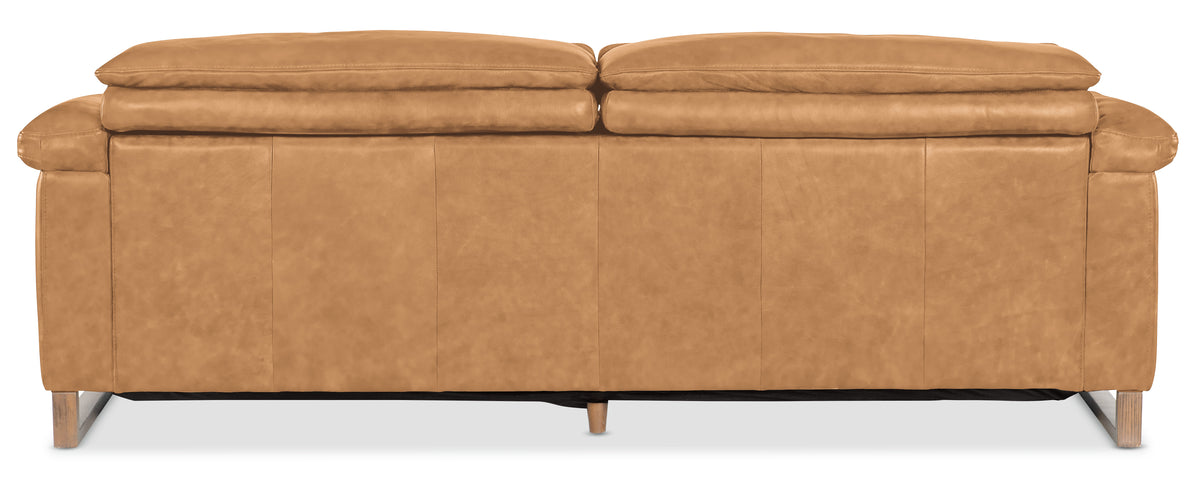 a close up of a couch