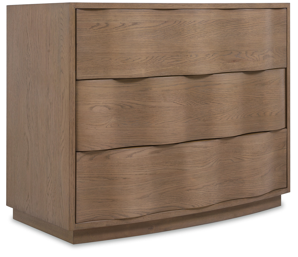 a brown dresser with drawers