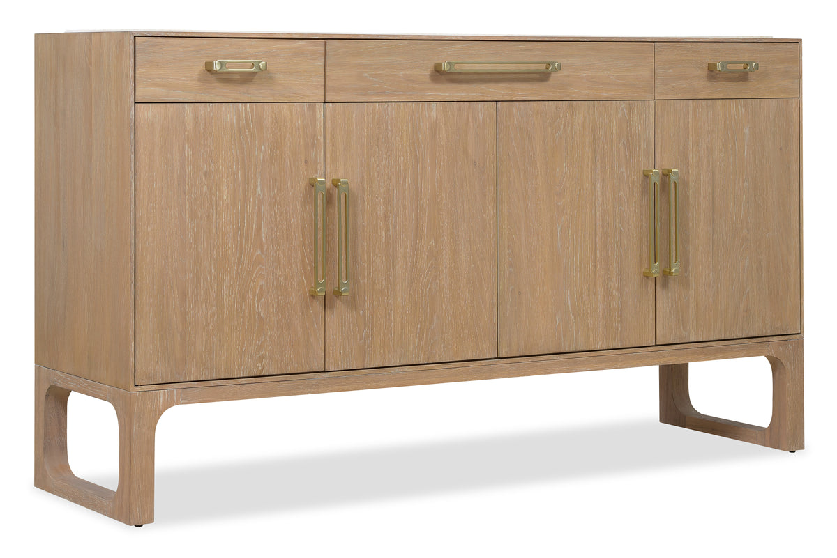 a wooden cabinet with a drawer